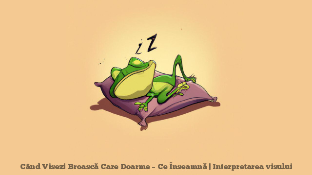 When You Dream of a Sleeping Frog - What It Means | Interpretation of the dream